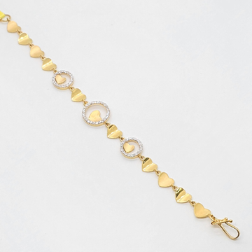 91.6 Gold Mat Design Ladies Bracelet by 