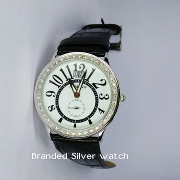 92.5 sterling silver exclusive leather watch ml-01...