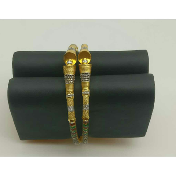 22K Gold Pipe Modern Designer kadli by Saideep Jewels