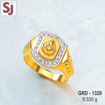 Ganpati Gents Ring Diamond GRD-1328