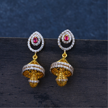 Ladies 22K Diamond Fancy Jummar Earrings -LJE96