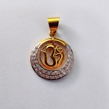 18k gold hanging om dimond collection pendant by 