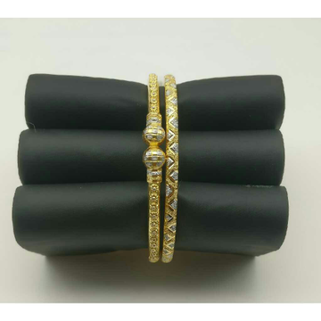 22K Gold Stylish Copper Pipe Kadli by Saideep Jewels