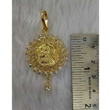 Gold bhatiyani maa pendant