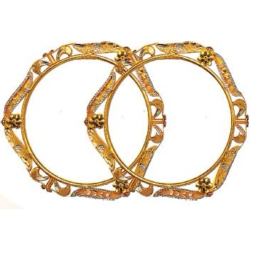 22K / 916 Gold modern Attractive Antique Kadli by Ruchit Jewellers