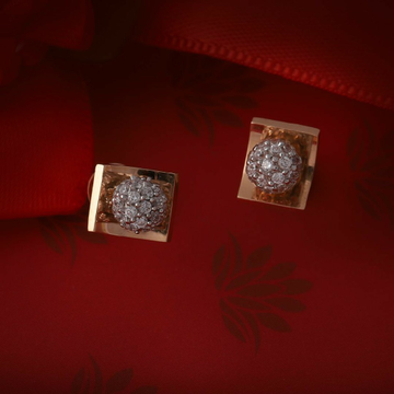 18KT Rose Gold fancy casual ware top earrings for... by 