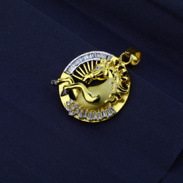 Men's Exclusive 916 Fancy Horse Gold Pendant- MFP0...