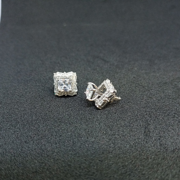 925 Silver Square Shape Earring by Ghunghru Jewellers