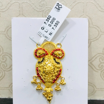 22 carat gold antiq mangalsutra RH-MN755