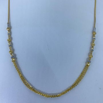 22KT Gold Fancy Zalar Dokiya Chain by Mallinath Chain
