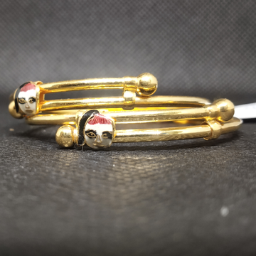 creative design gold Kadli by S.P. Jewellers
