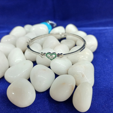 92.5 silver bracelet fancy heart shape by Ghunghru Jewellers