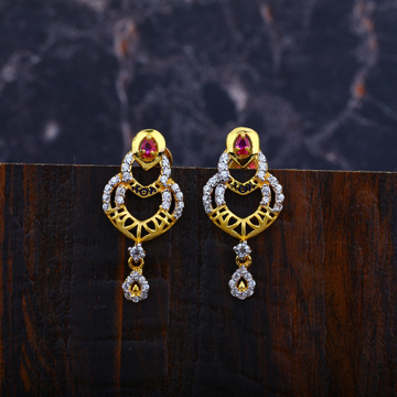 22K Gold Ladies 916 Earrings-LFE75