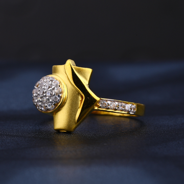 22CT CZ Gold Designer Ladies Ring LR830