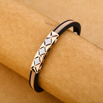 Gold Leather Bracelet For Men  Waman Hari Pethe Jewellers
