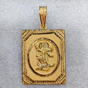 916 Gold Fancy Gent's Mahakal Pendant
