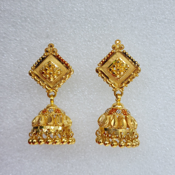 22K Gold Exclusive Jummar Earring by 