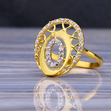 22CT Gold Cz Hallmark Gorgeous Ladies Long Ring LL...