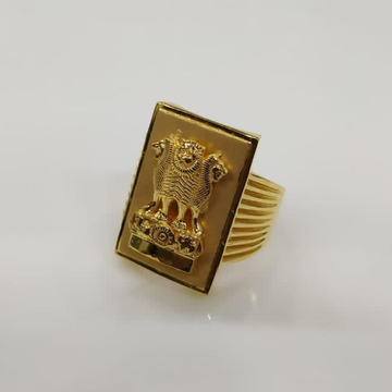 916 Gold Hallmark Antique Design Ring  by Panna Jewellers