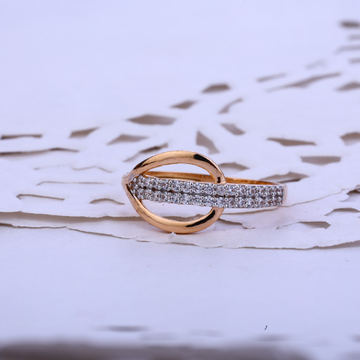 Ladies Daily Wear Delicate Rose Gold Ring-RLR65