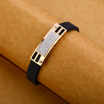 750 ROSE Gold Hallmark Fancy Mens Bracelet MLB300