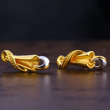 22KT Gold CZ Hallmark Fancy Ladies Plain Earring L...