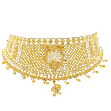 Bedazzling 22k gold choker necklace for women