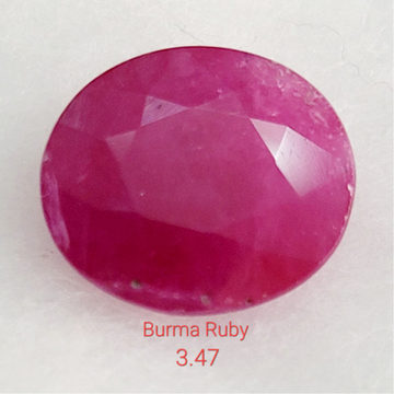 3.47ct round shape ruby-manek by 