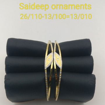 22 kt 916 light weight copper kadli design by Saideep Jewels