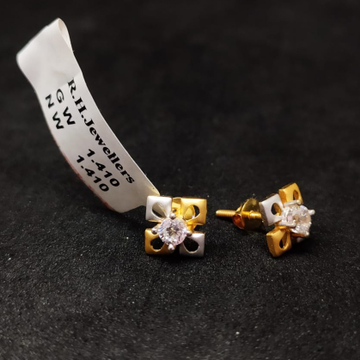 22 carat gold ladies classical ladies earrings RH-...