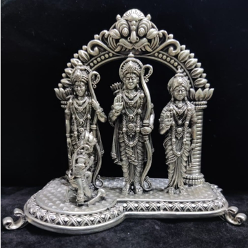 Pure silver ramdarbar idol (3D) in high finishing... by 