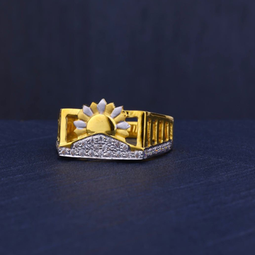 916 Gold Surya Design Ring by R.B. Ornament