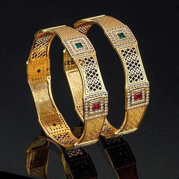 22Kt Gold Designer Bangles For Wedding BJ-B006 by 