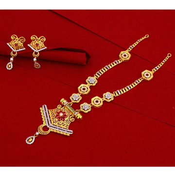 916 Gold Women's Classic Necklace Set LN97