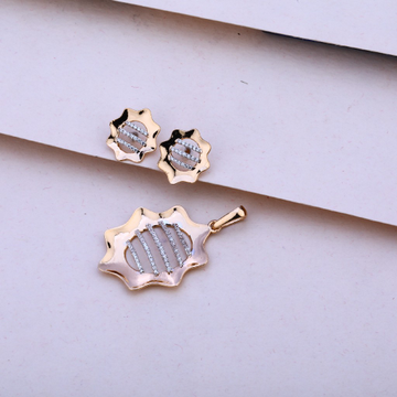 18CT Rose Gold  Hallmark Pendant Set RPS150