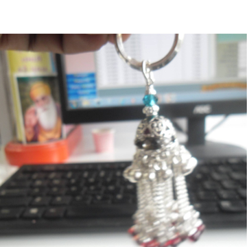Silver  gugri  & gumakha  keychain for girls vehic... by 