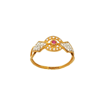 22K Gold Pink Diamond Ring MGA - LRG0221