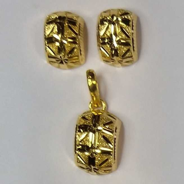 916 Gold Fancy Pendant Set Akm-ps-077 by 