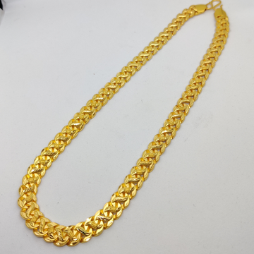 916 Gold Fancy Gent's Singapuri Chain