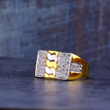 Mens 22K Gold Designer Ring-MR440