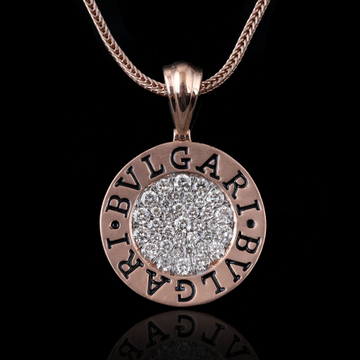 18kt BVLGARI designer diamond pendant  by 