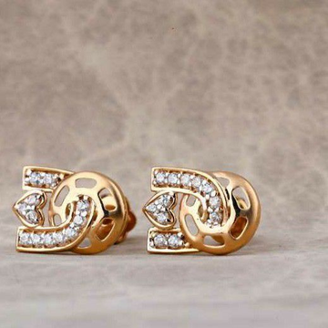 18 Carat Rose Gold Classical Ladies Earrings RH-LE...