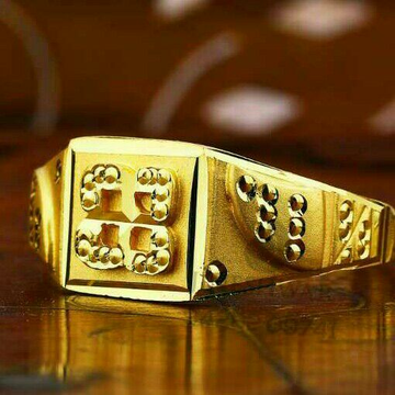 Fancy Gold Gents Ring 916