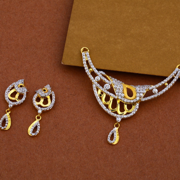 916 Gold Cz Designer Mangalsutra Pendant MP15