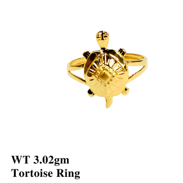 22K Tortoise Ring Plain by 