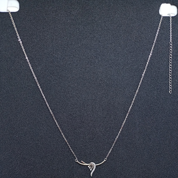 92.5 silver dokiya micro chain s shape pendant by Ghunghru Jewellers