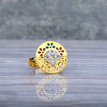 Buy Indo Western Adjustable Ring With Gold Plating 109649 | Kanhai Jewels