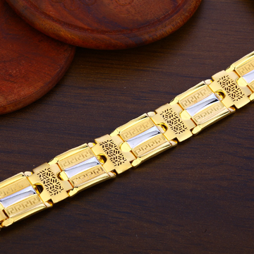 Mens Gold Plain Bracelet-MPB89
