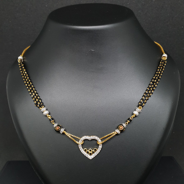 Heart mangalsutra 22k ms/3/123 by 