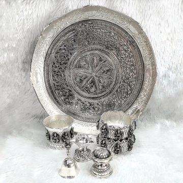 Designer 92.5% Pure Silver Arta Thal Set
